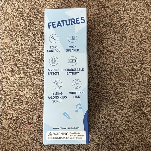 Kids Star Karaoke, Kids Microphone, Bluetooth + 15 Pre-Loaded Nursery Rhymes - Picture 2 of 4